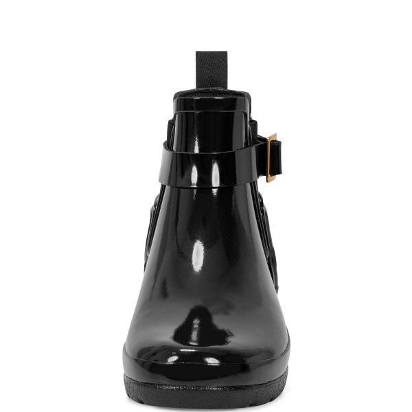 Women's Quilted Gloss Refined Slim Fit Chelsea Boots