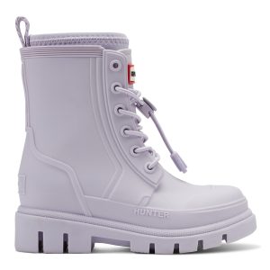 Little Kids Stamp Lace-Up Waterproof Ankle Boots