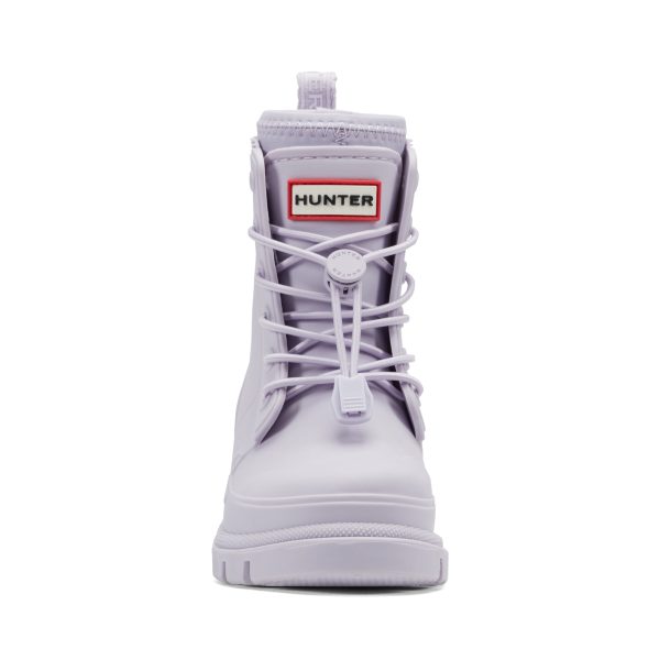 Little Kids Stamp Lace-Up Waterproof Ankle Boots