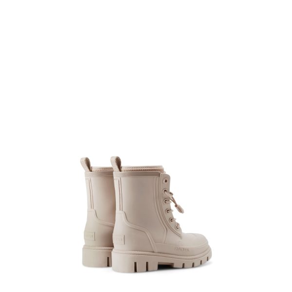 Little Kids Stamp Lace-Up Waterproof Ankle Boots