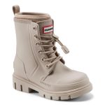 Little Kids Stamp Lace-Up Waterproof Ankle Boots